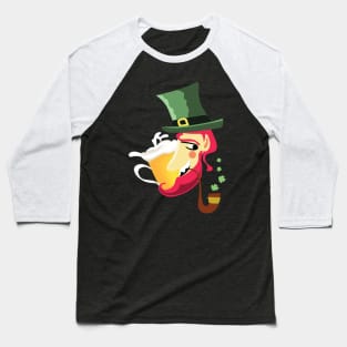 Leprechaun and beer Baseball T-Shirt